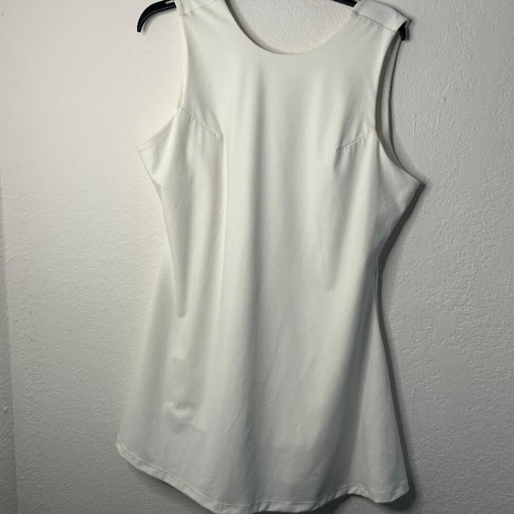 Ivory Backless Tank Dress/Skort